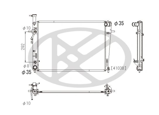 Radiator racire motor