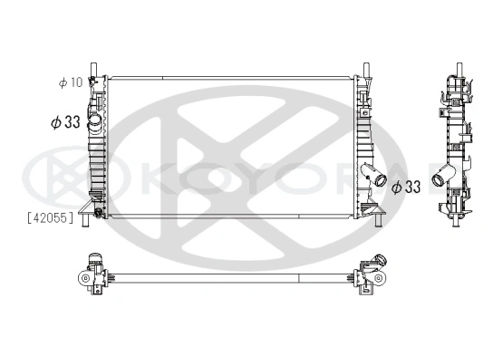 Radiator racire motor
