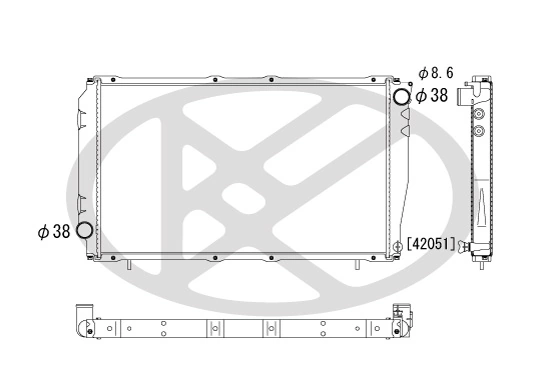 Radiator racire motor