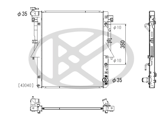 Radiator racire motor