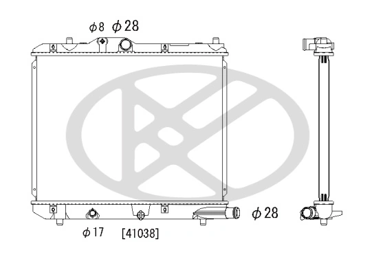 Radiator racire motor