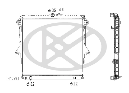 Radiator racire motor