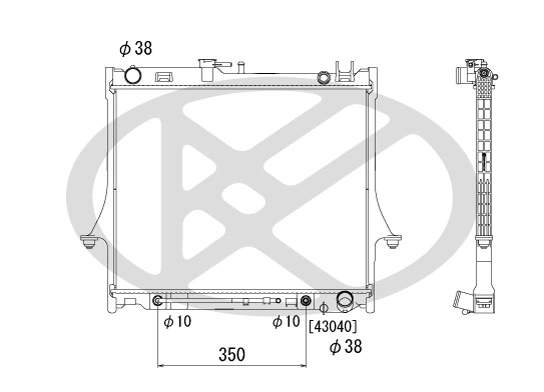 Radiator racire motor