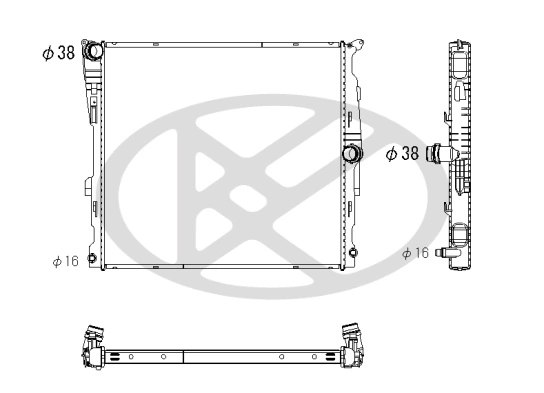 Radiator racire motor