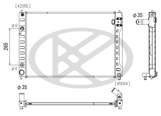 Radiator racire motor