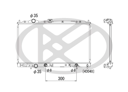 Radiator racire motor