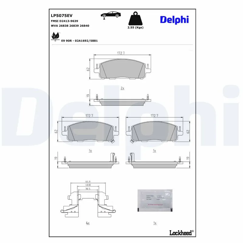 Set placute frana
