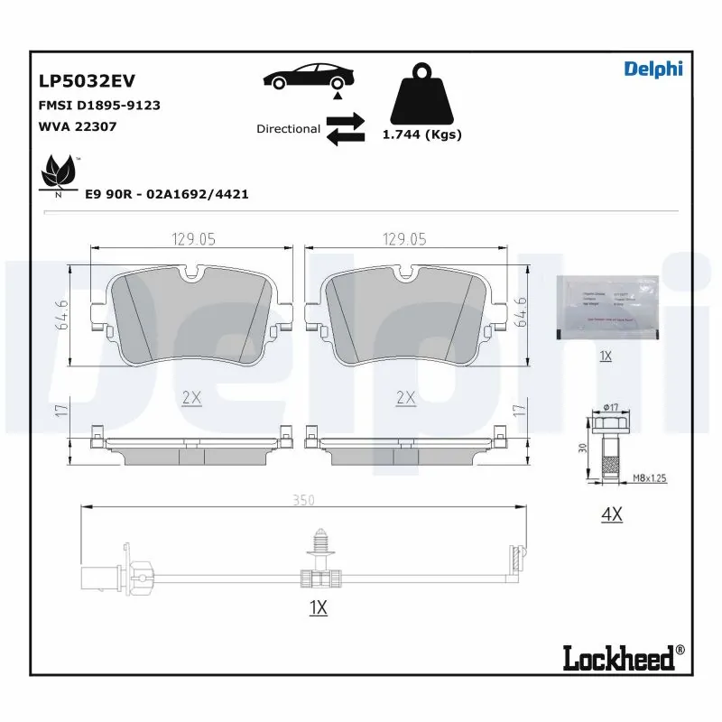 Set placute frana