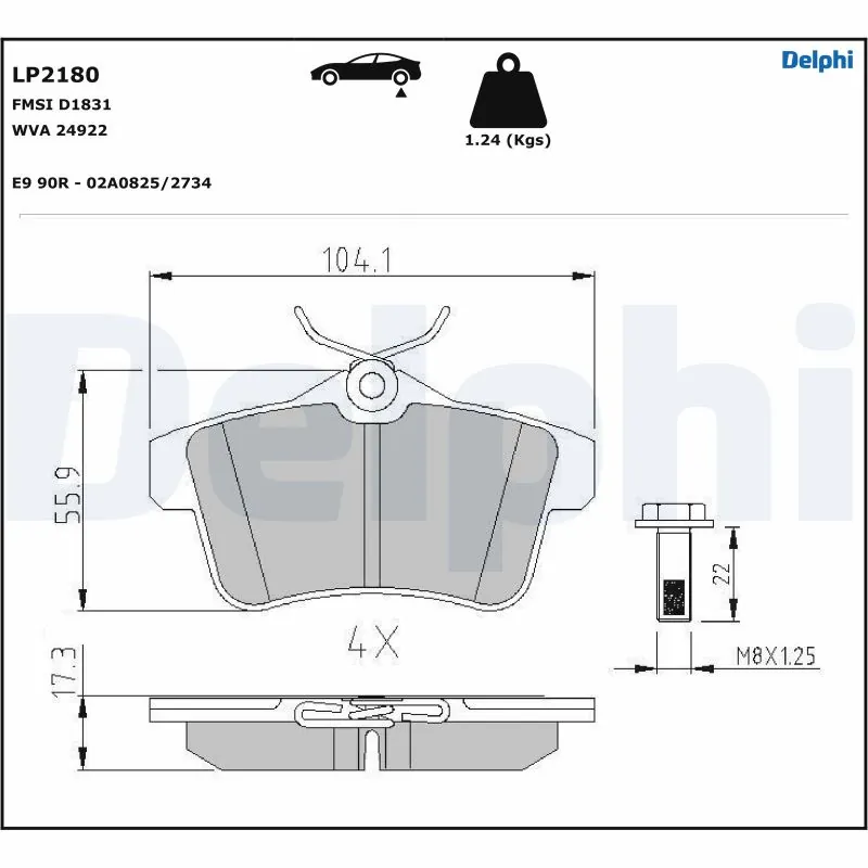 Set placute frana