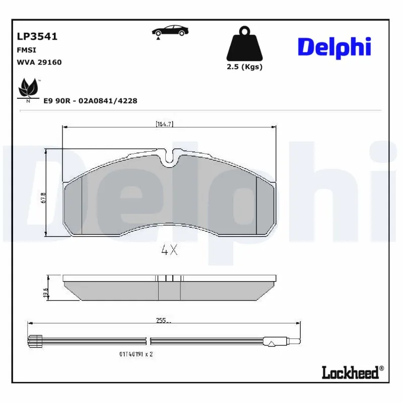 Set placute frana