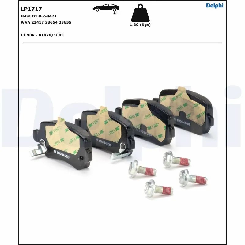 Set placute frana