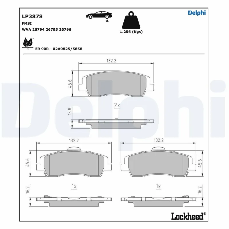 Set placute frana