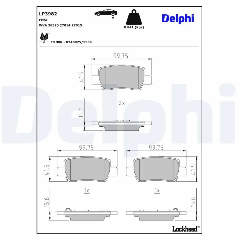 Set placute frana frana disc