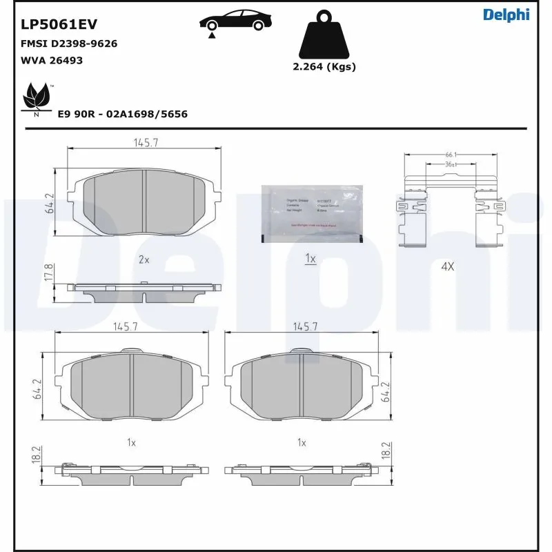 Set placute frana