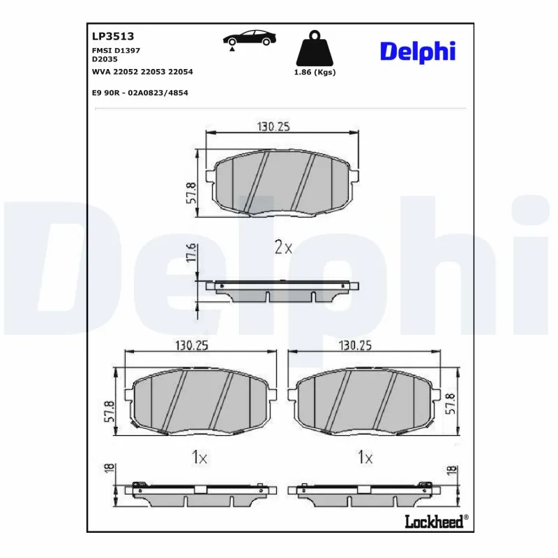 Set placute frana