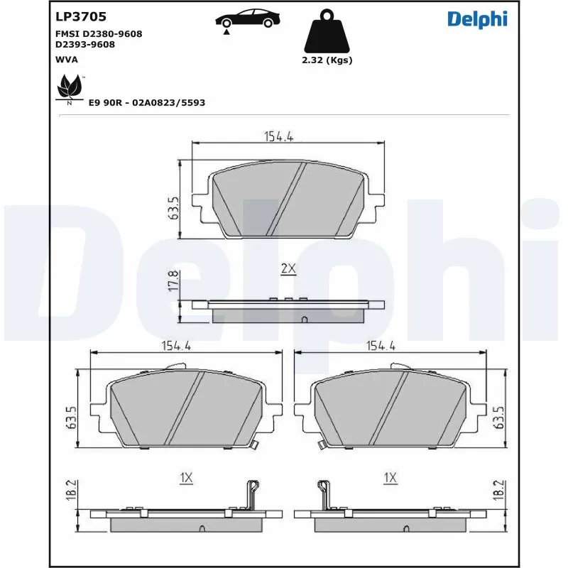 Set placute frana