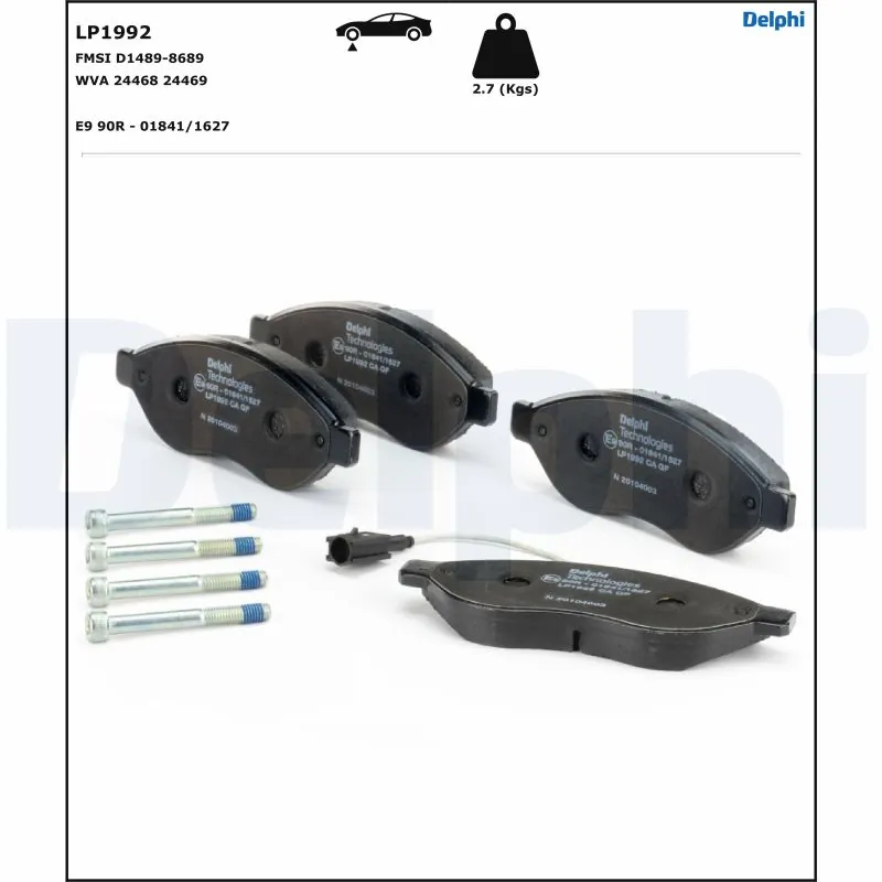 Set placute frana