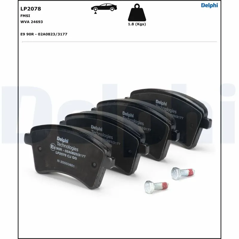 Set placute frana