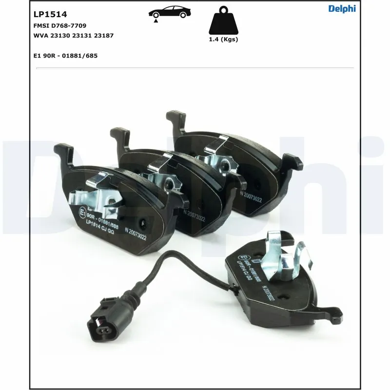 Set placute frana
