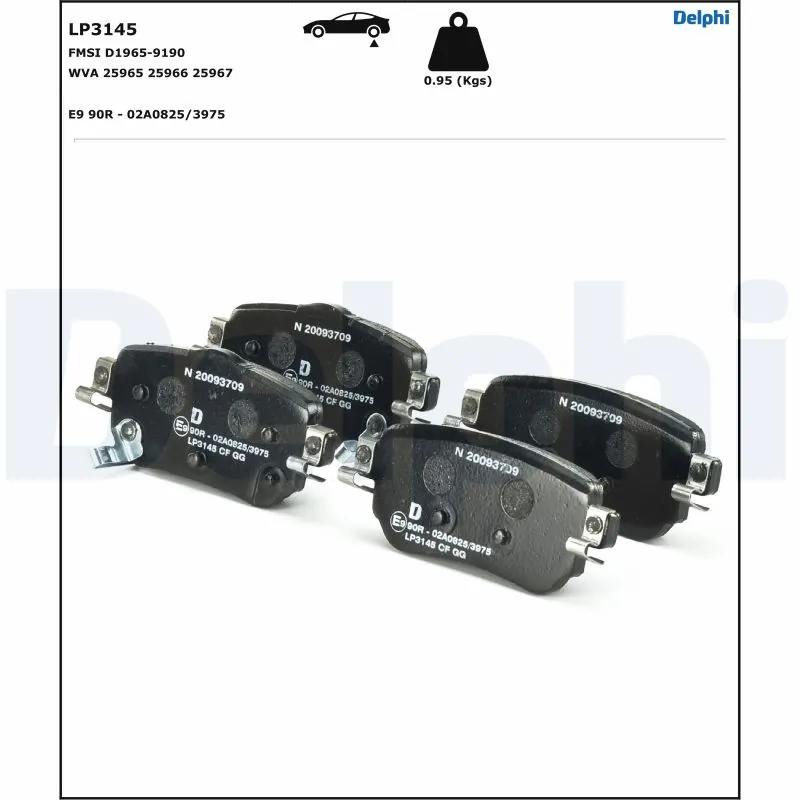 Set placute frana