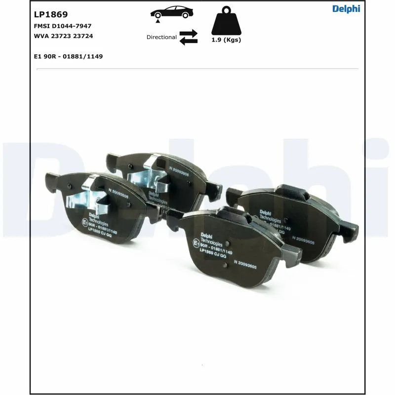 Set placute frana