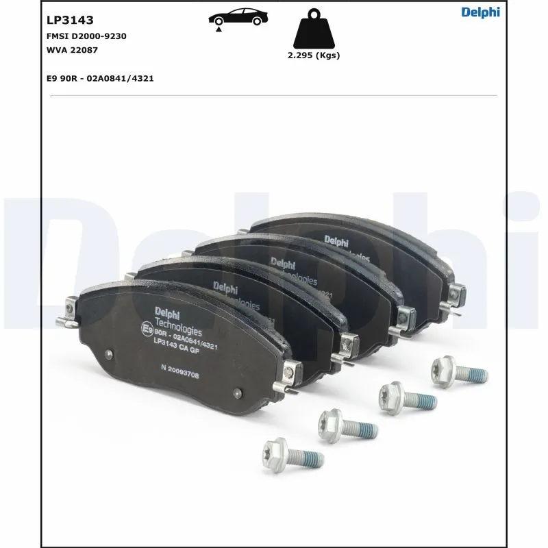Set placute frana