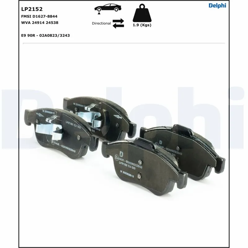 Set placute frana
