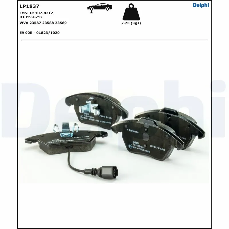 Set placute frana
