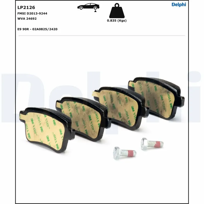 Set placute frana