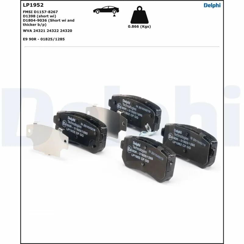 Set placute frana