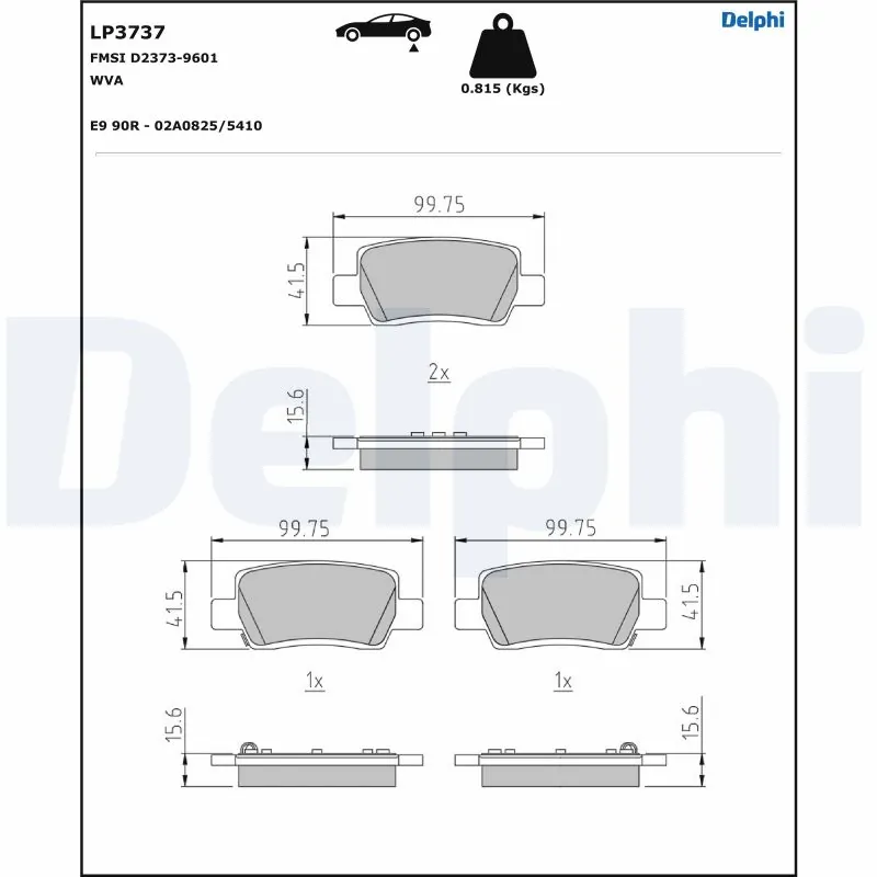 Set placute frana