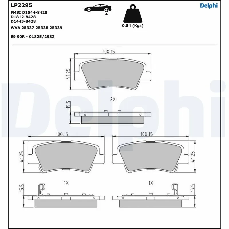 Set placute frana