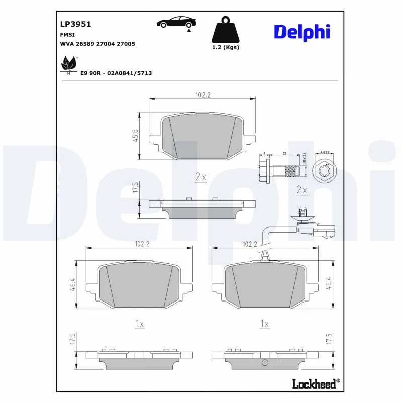 Set placute frana