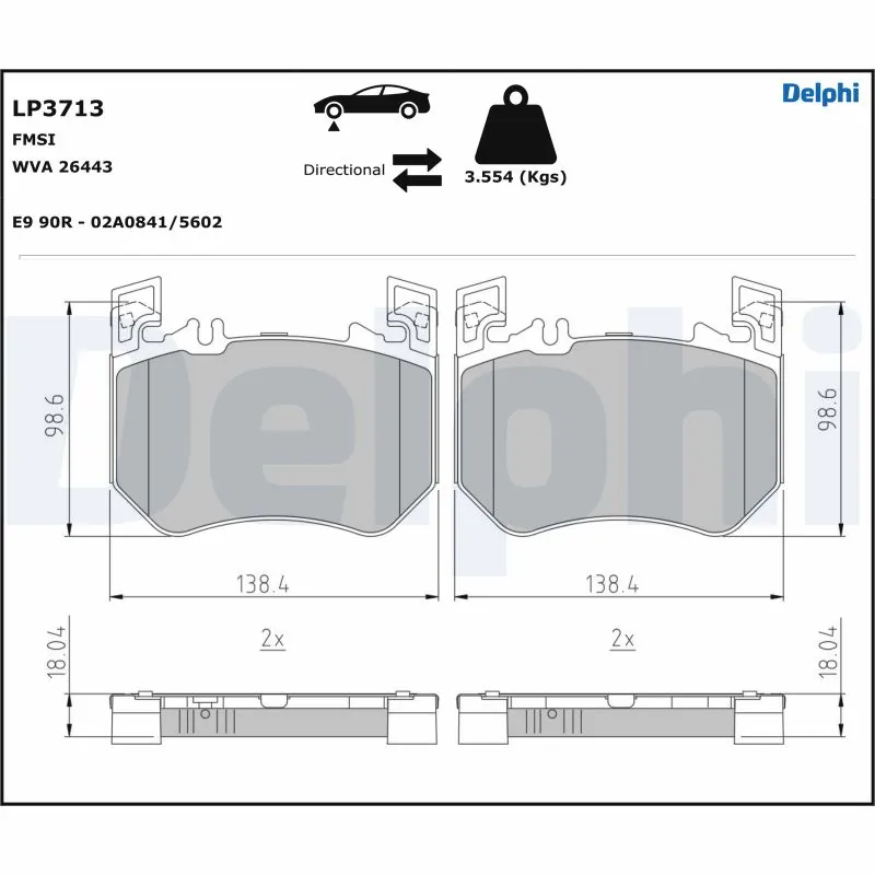 Set placute frana