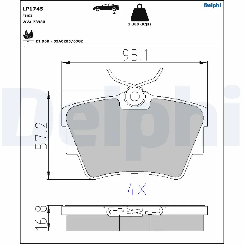 Set placute frana