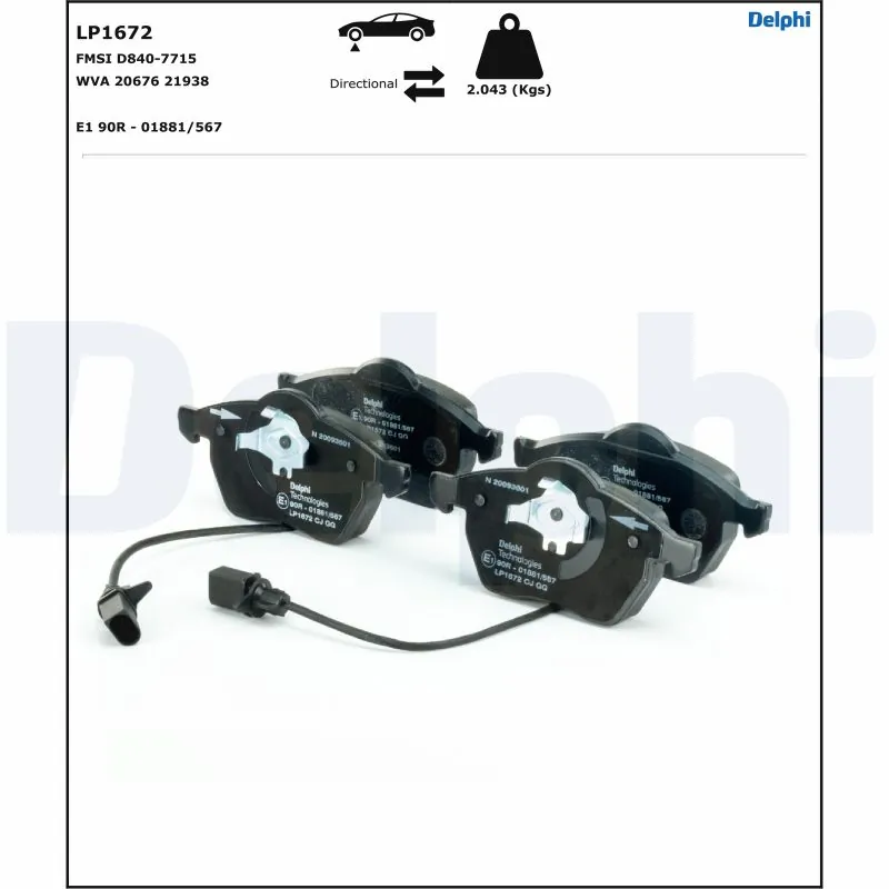 Set placute frana