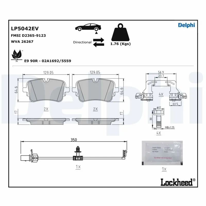 Set placute frana