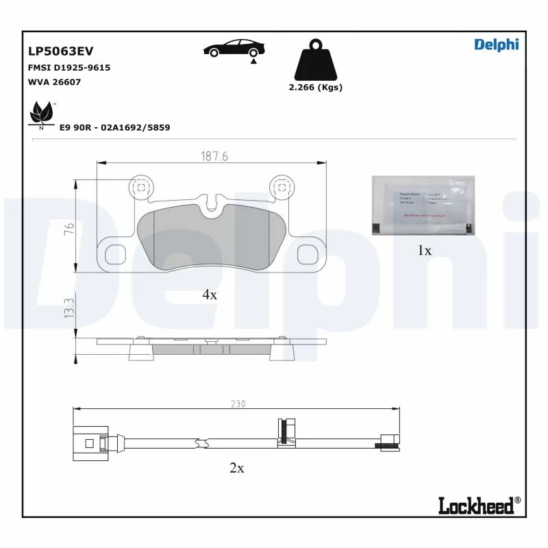 Set placute frana