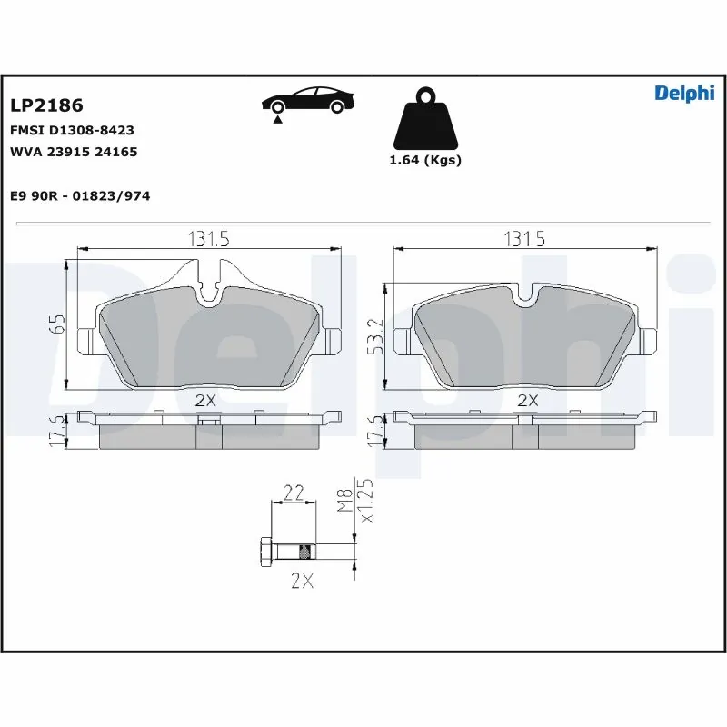 Set placute frana
