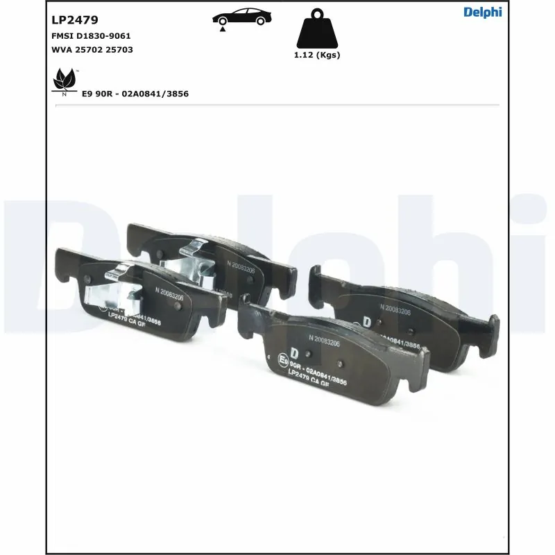 Set placute frana