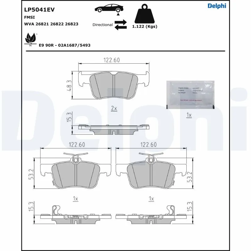 Set placute frana