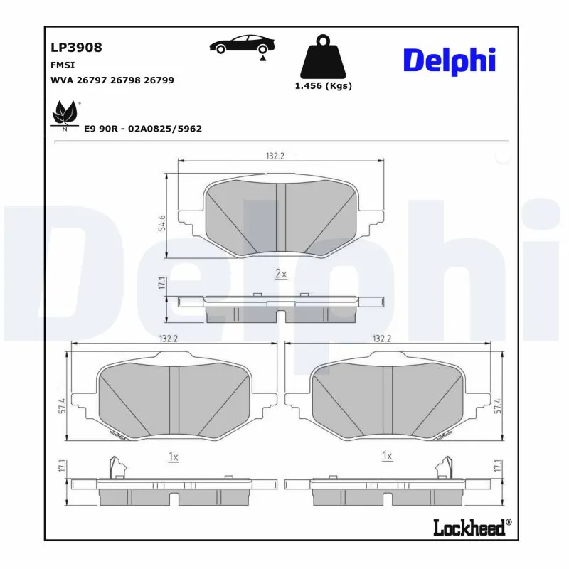Set placute frana