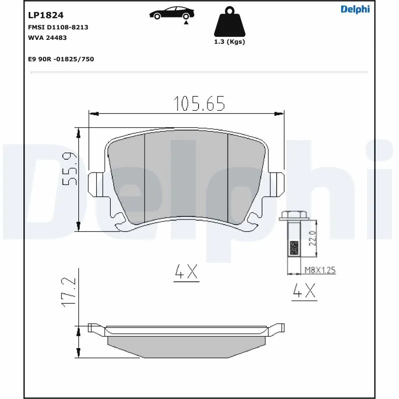 Set placute frana