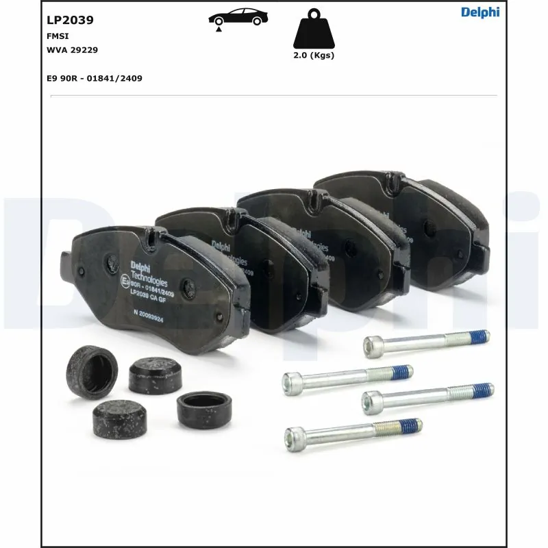 Set placute frana
