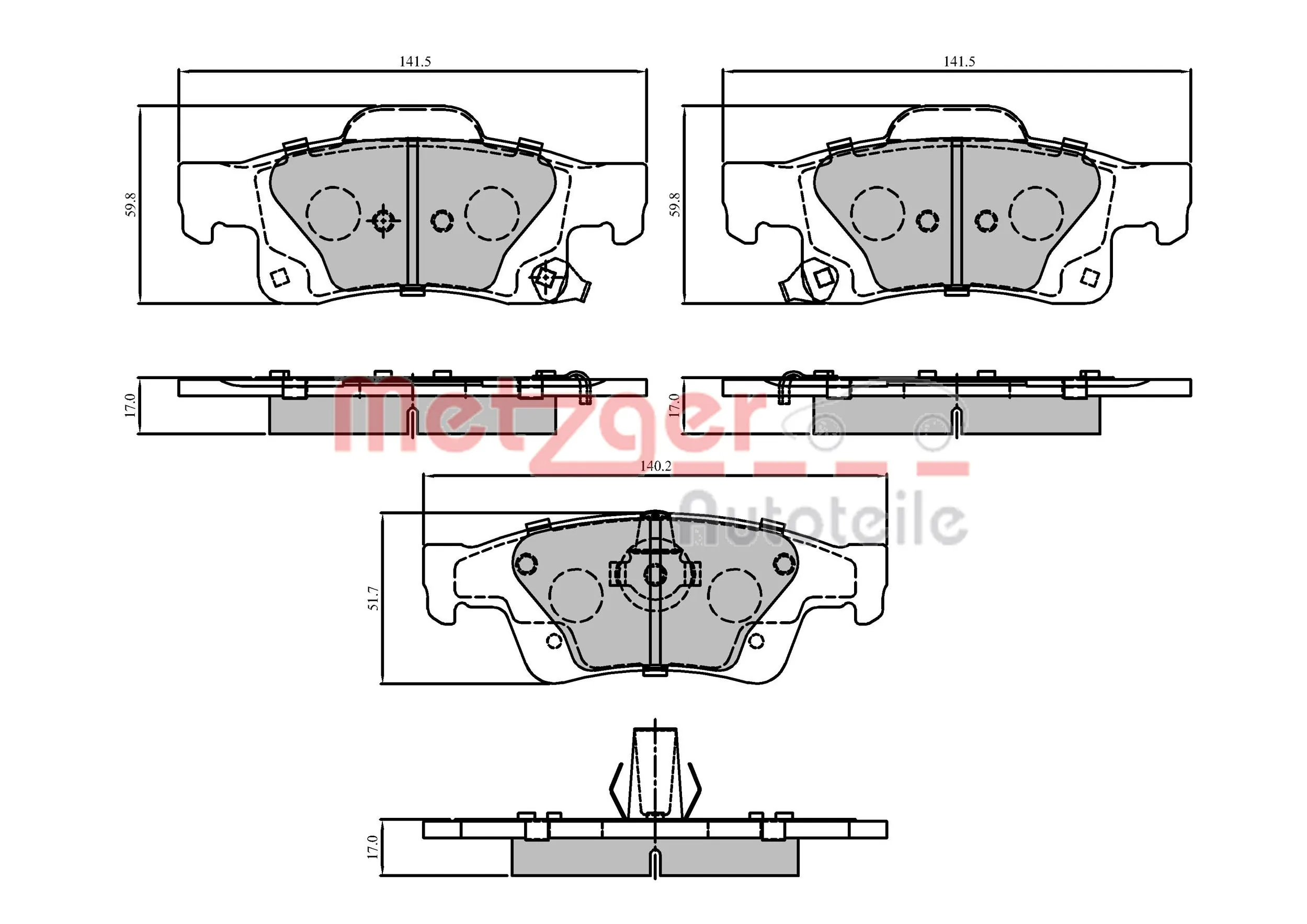 Set placute frana