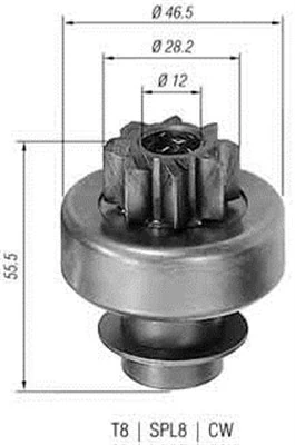 Pinion electromotor
