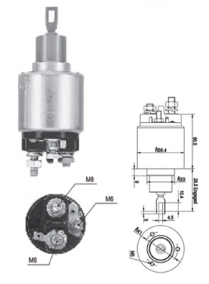 Solenoid, electromotor