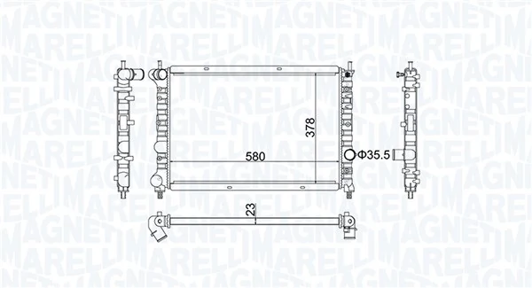 Radiator racire motor
