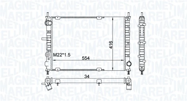 Radiator racire motor