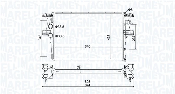 Radiator racire motor